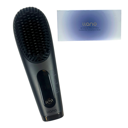 Cordless Hair Straightener Brush with Ceramic Heating & Negative Ion Technology – Portable Styling Tool