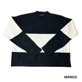 Women’s Black & White Round Neck Sweater – Size XS