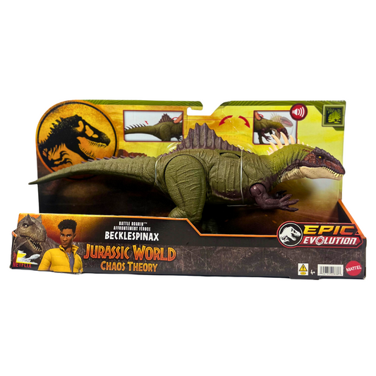 Large Dinosaur Battle Action Figure – Roaring, Chomping & Extending Spikes – 17 Inch