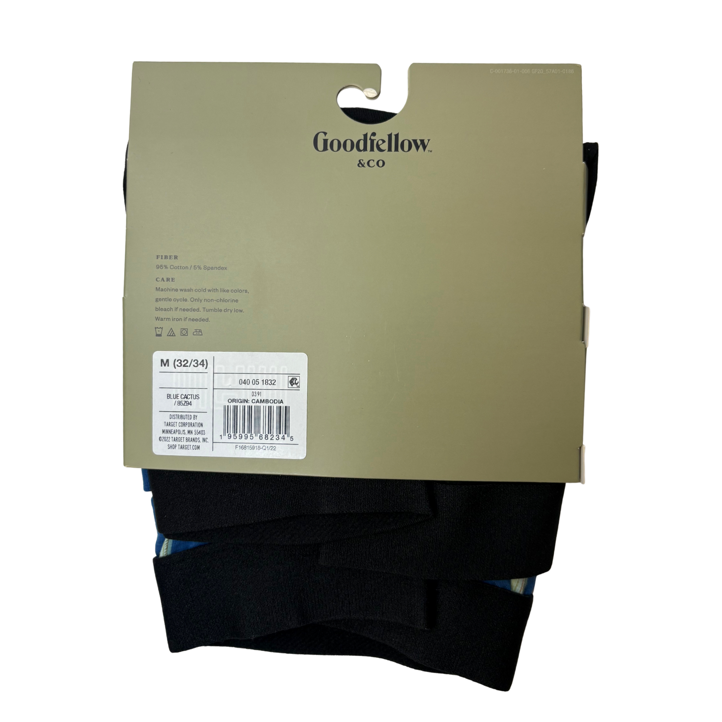 Men’s 2-Pack Cotton Stretch Boxer Briefs Size M (32/34)