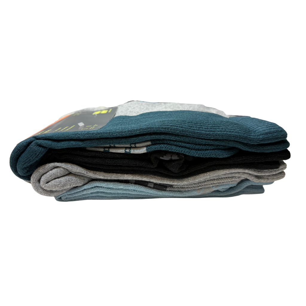 Men’s 6-Pack + 2 Bonus Crew Socks – Fits Shoe Size 6–12