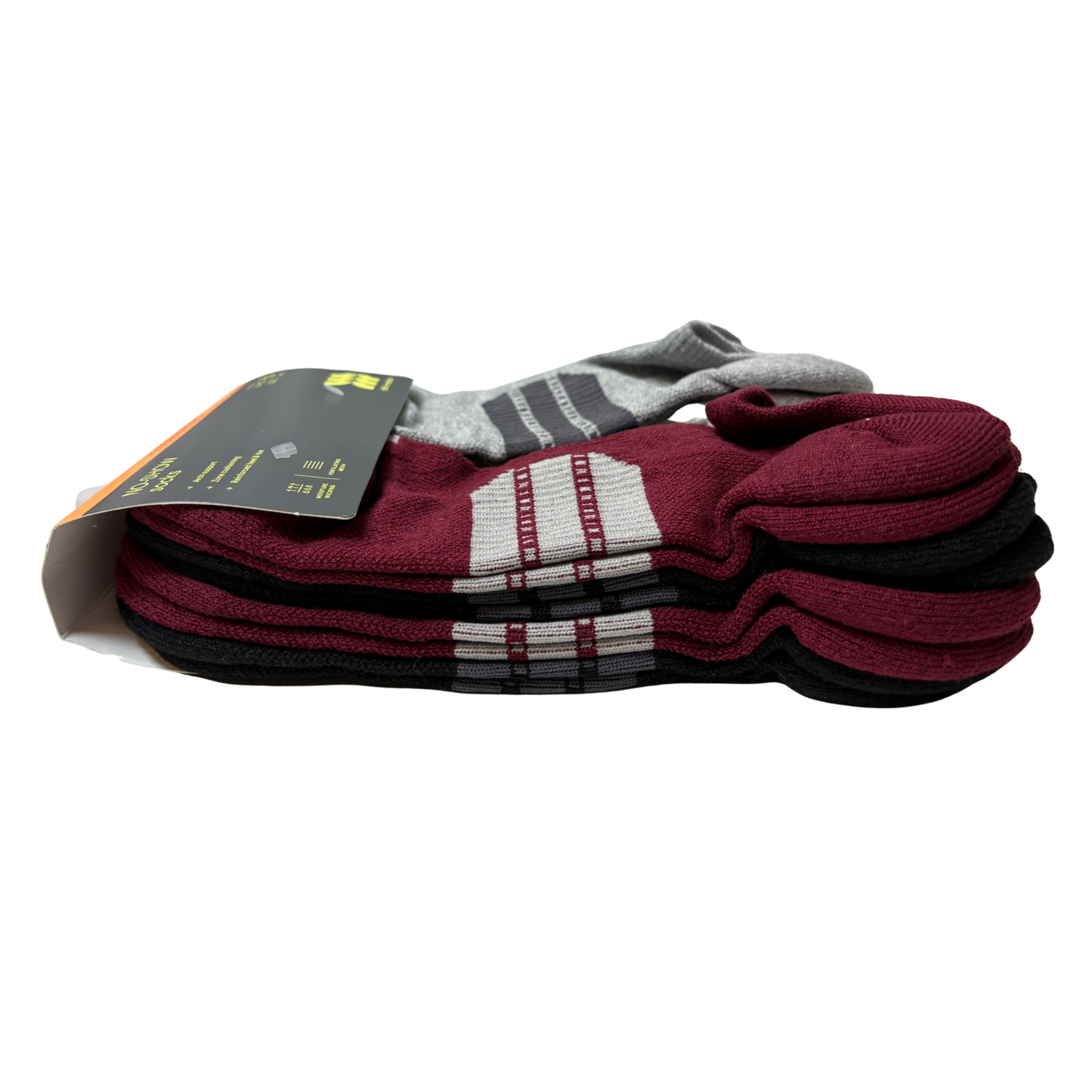 Men’s 6-Pack + 2 Bonus No-Show Socks – Fits Shoe Size 6–12