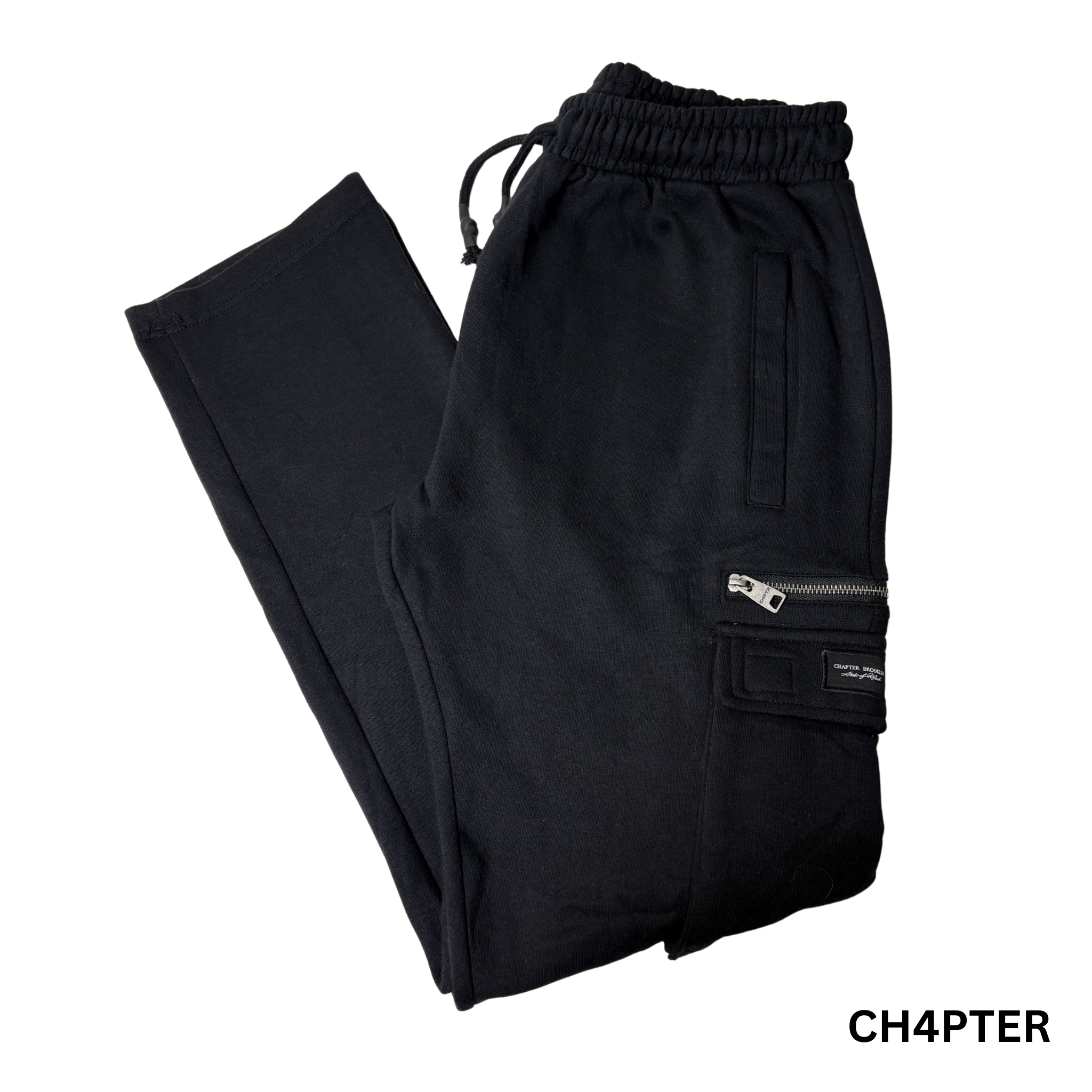 Men’s Black Sweatpants – Size M – Cotton Blend