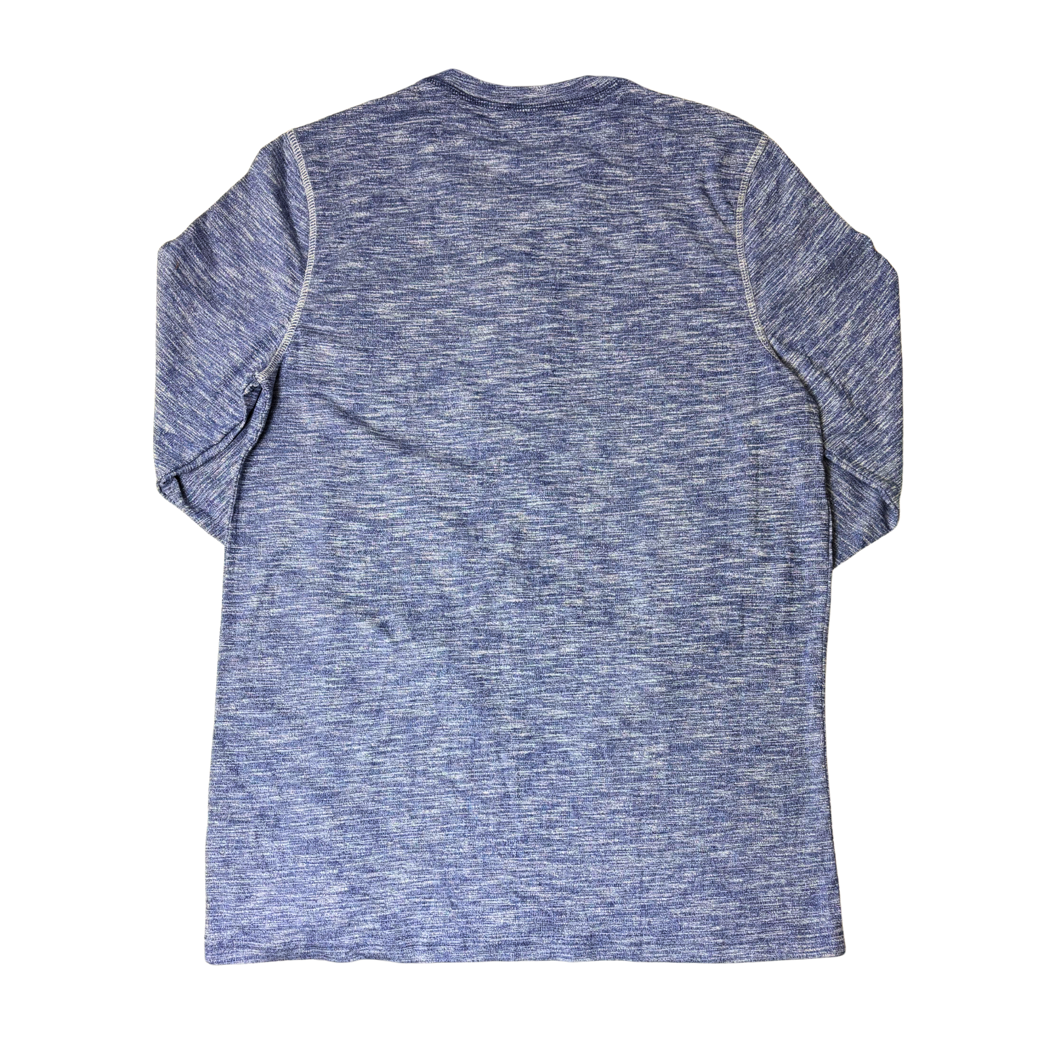 Men’s Casual Blue Long Sleeve Shirt – Size M