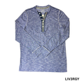 Men’s Casual Blue Long Sleeve Shirt – Size M
