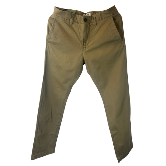 Men’s Slim Chino Pants – Every Wear Style – 30W x 30L – Dark Khaki