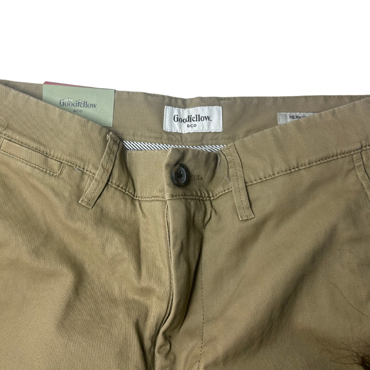 Men’s Slim Chino Pants – Every Wear Style – 30W x 30L – Dark Khaki