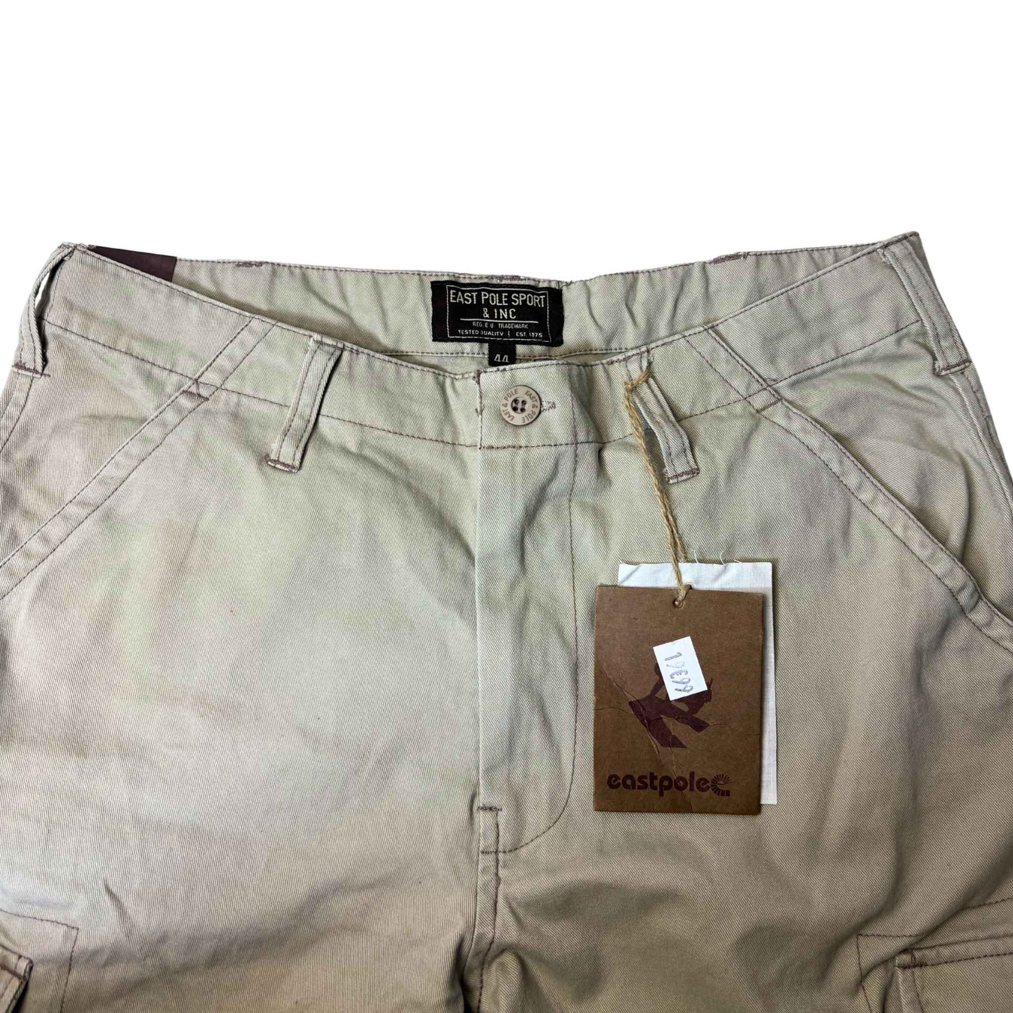 Men’s Khaki Cargo Pants – Size 44 (34 US) – 100% Cotton