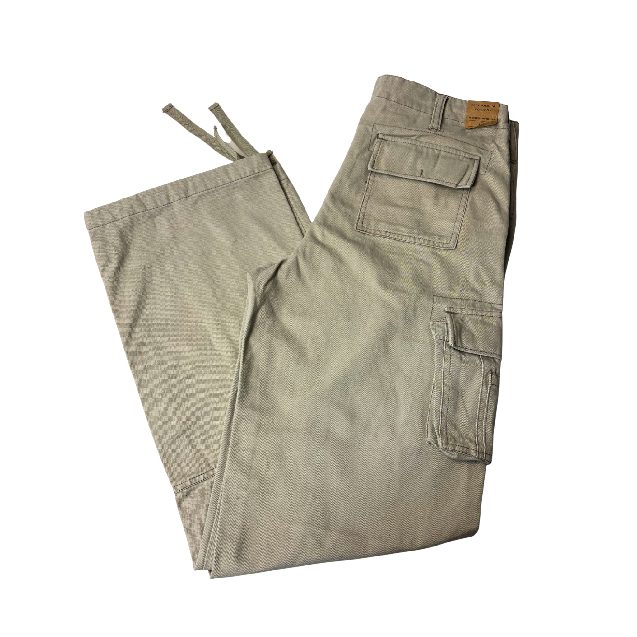 Men’s Khaki Cargo Pants – Size 44 (34 US) – 100% Cotton