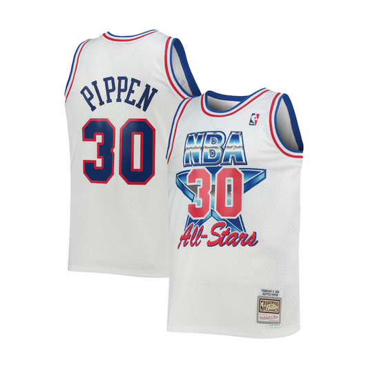 Men’s White Hardwood Classics 1992 All-Star Swingman Jersey – Scottie Pippen, Size 4XLT