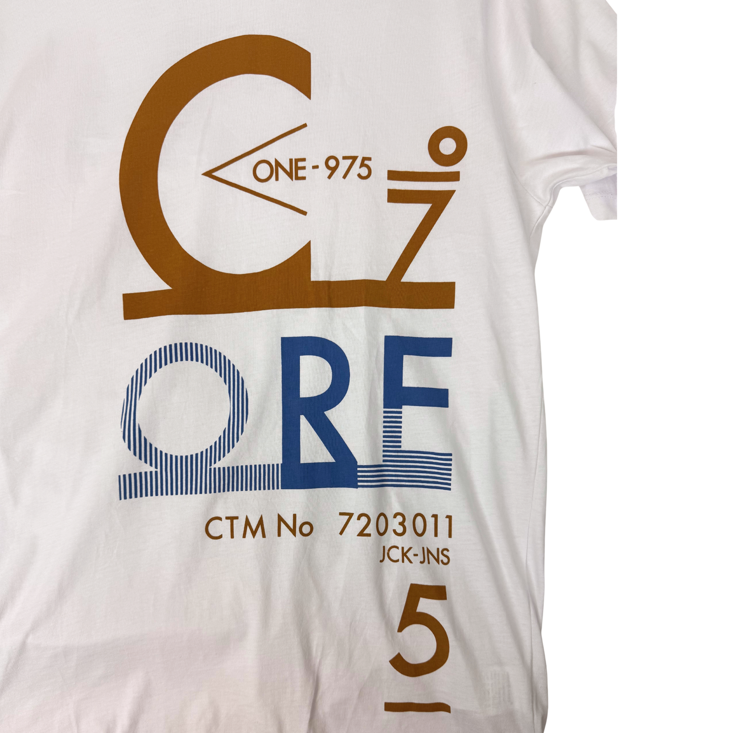 Men’s Slim Fit T-Shirt – Optical White Short Sleeve Core Tee (Size XL)