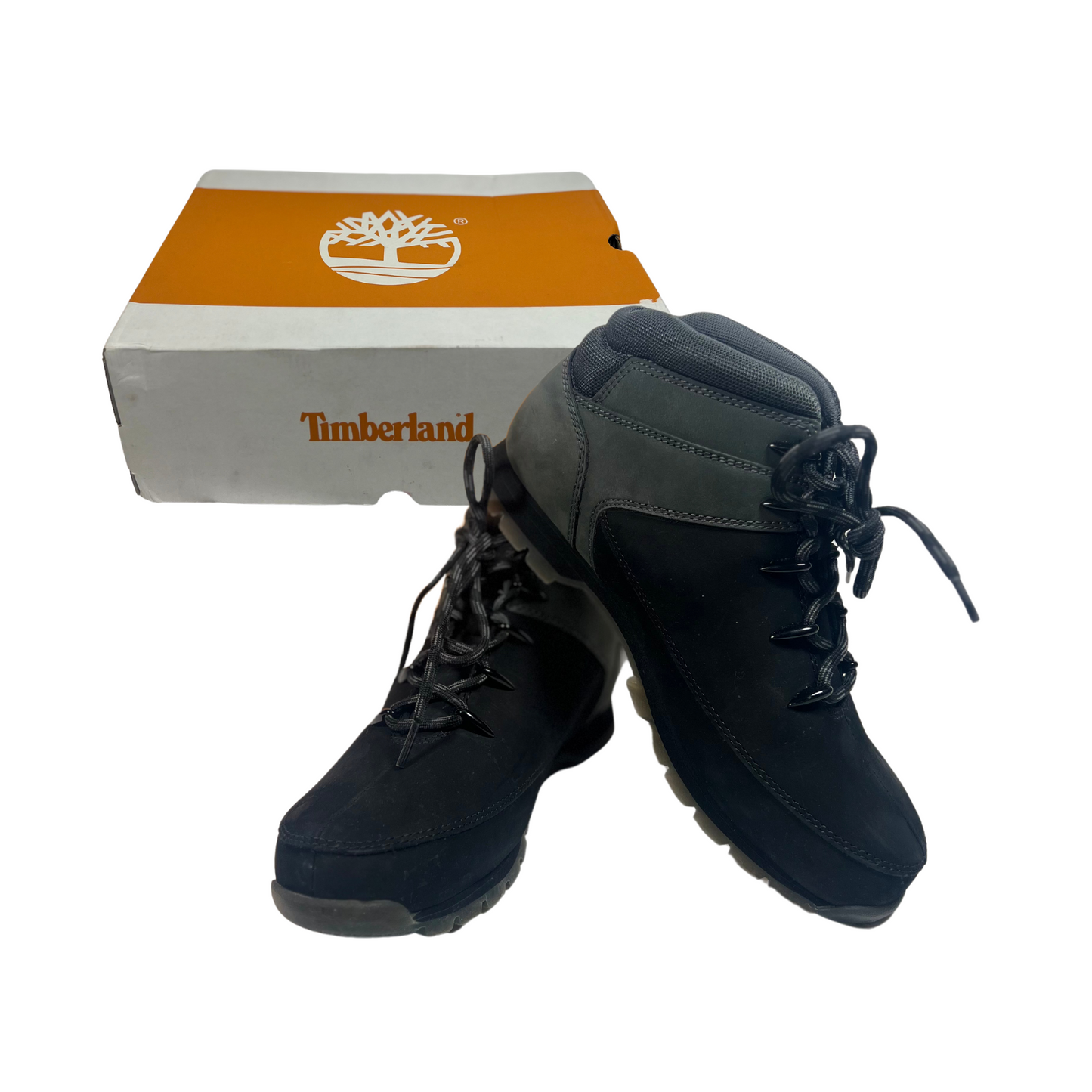 Men's Timberland Euro Sprint Mid Hiker (Black/Dark Grey Nubuck, Size 10)