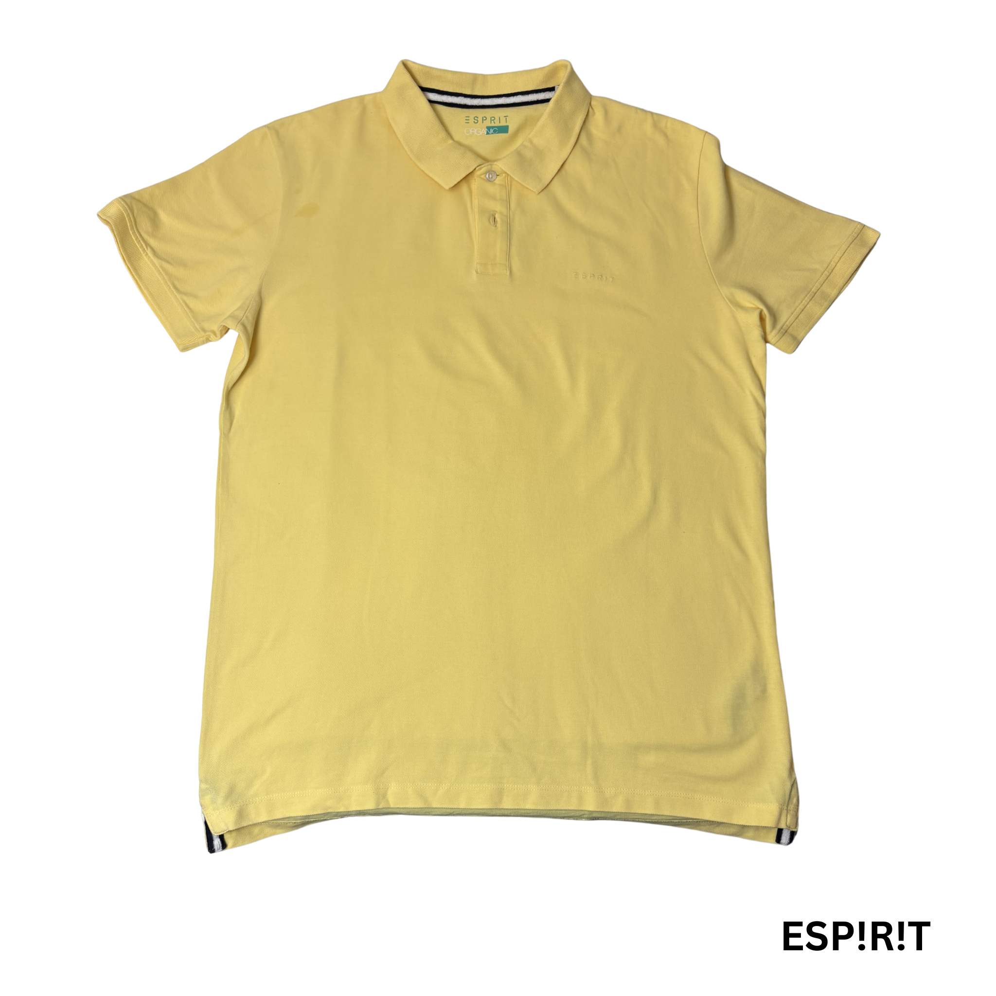 Men’s Yellow Polo Shirt – Size XL – 100% Cotton
