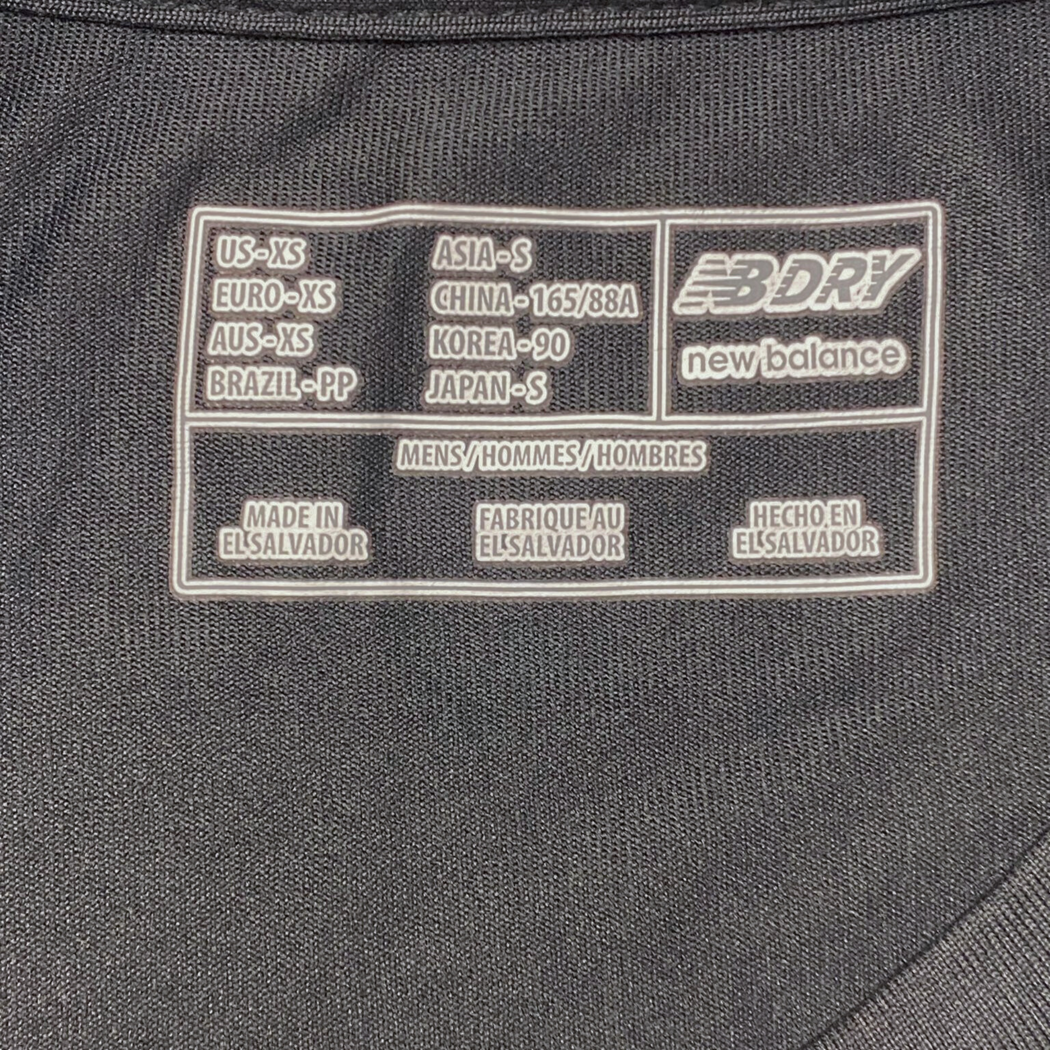 Men's Black Active T-Shirt - XS