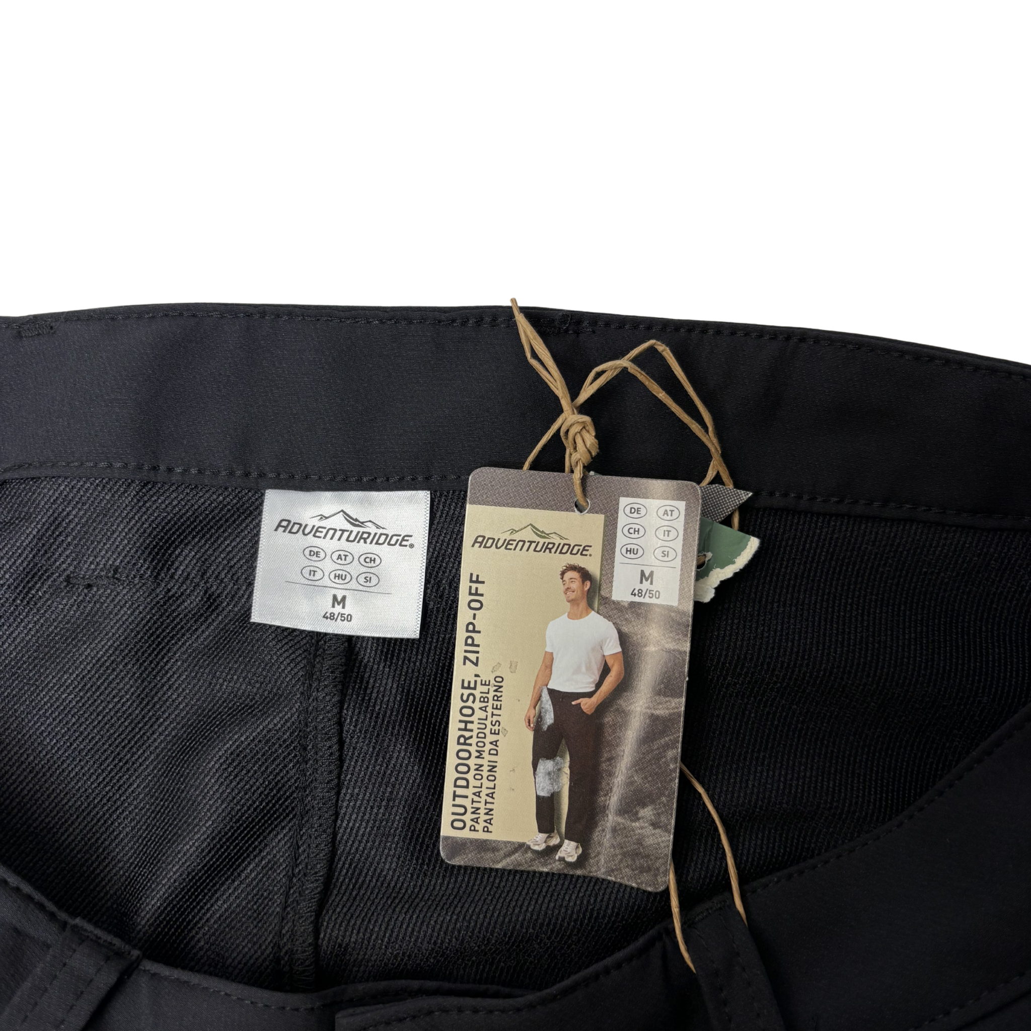 Men’s Black Outdoor Pants – Size M – Stretch Performance Fabric