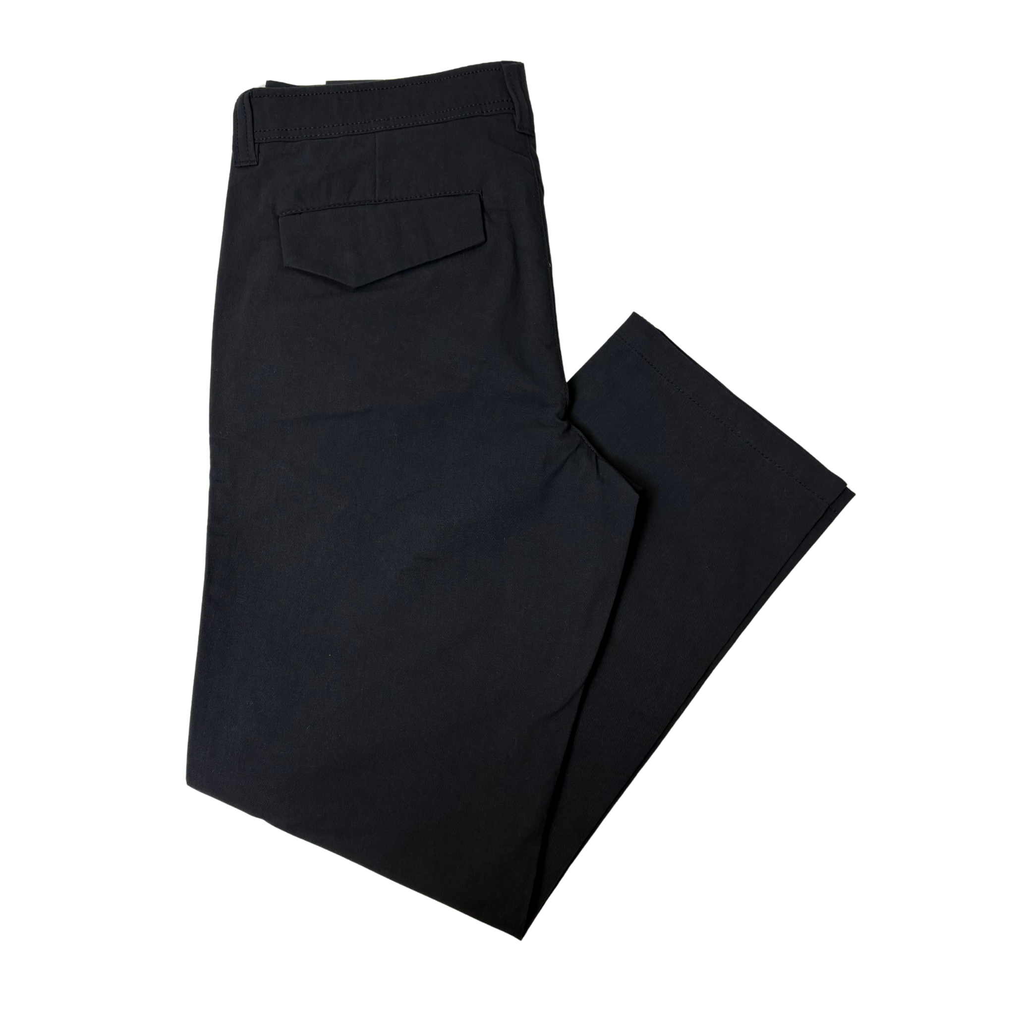 Men's Black Straight Leg Stretch Pants - 32x30