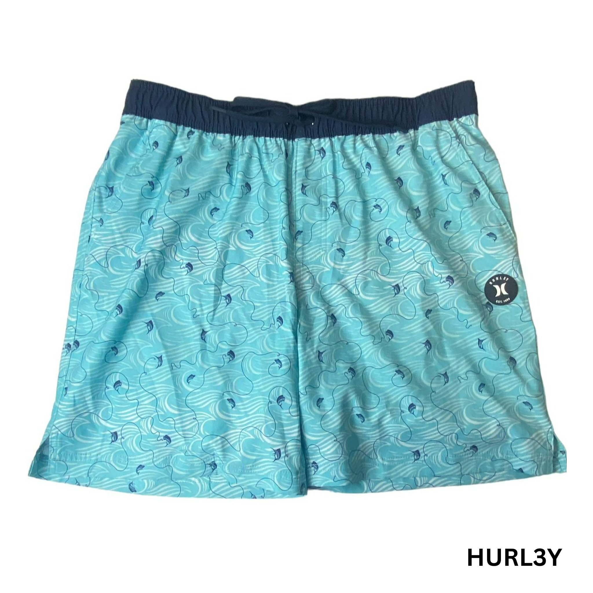 Men's Blue Wave Swim Shorts - XL