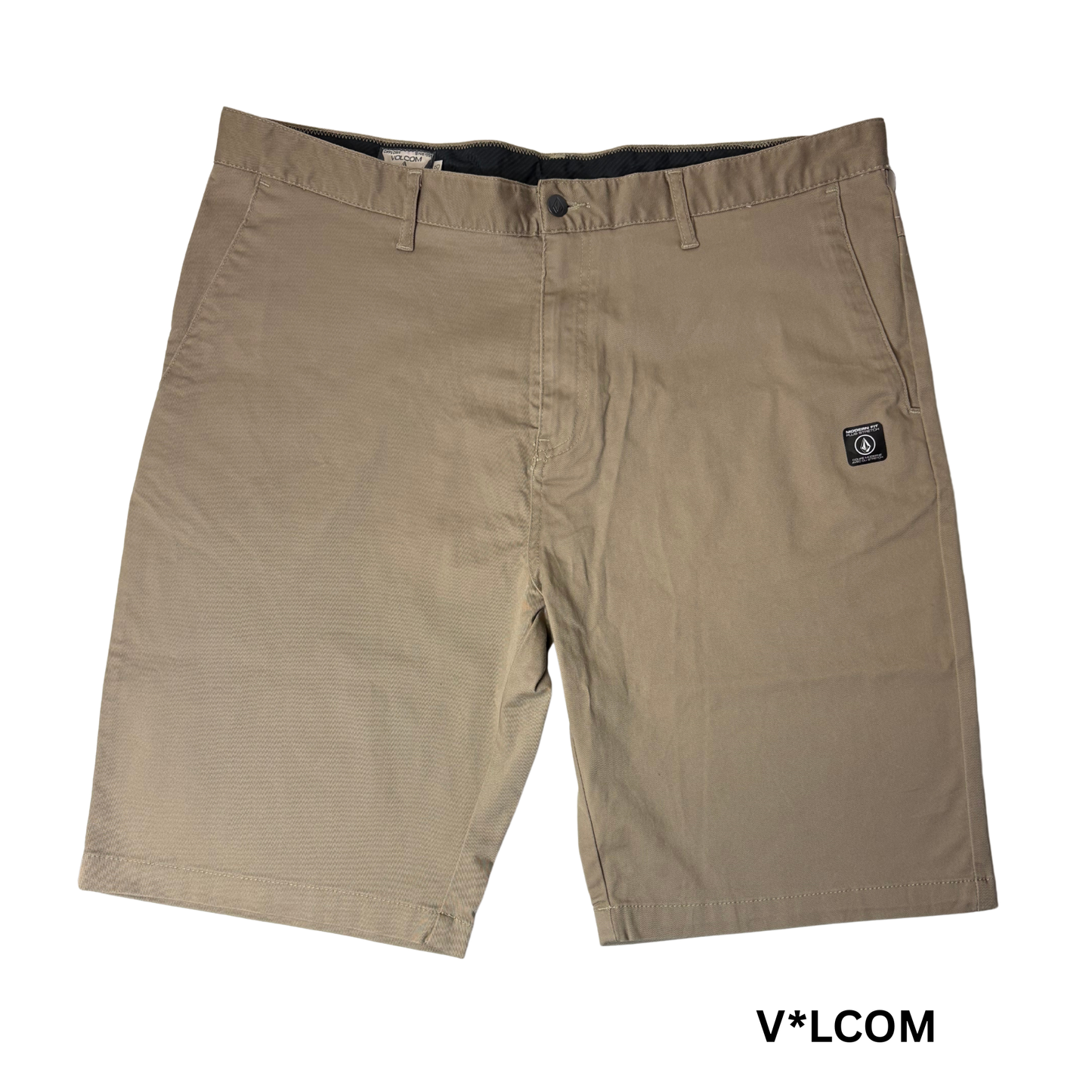 Men's Brown Stretch Shorts - 40