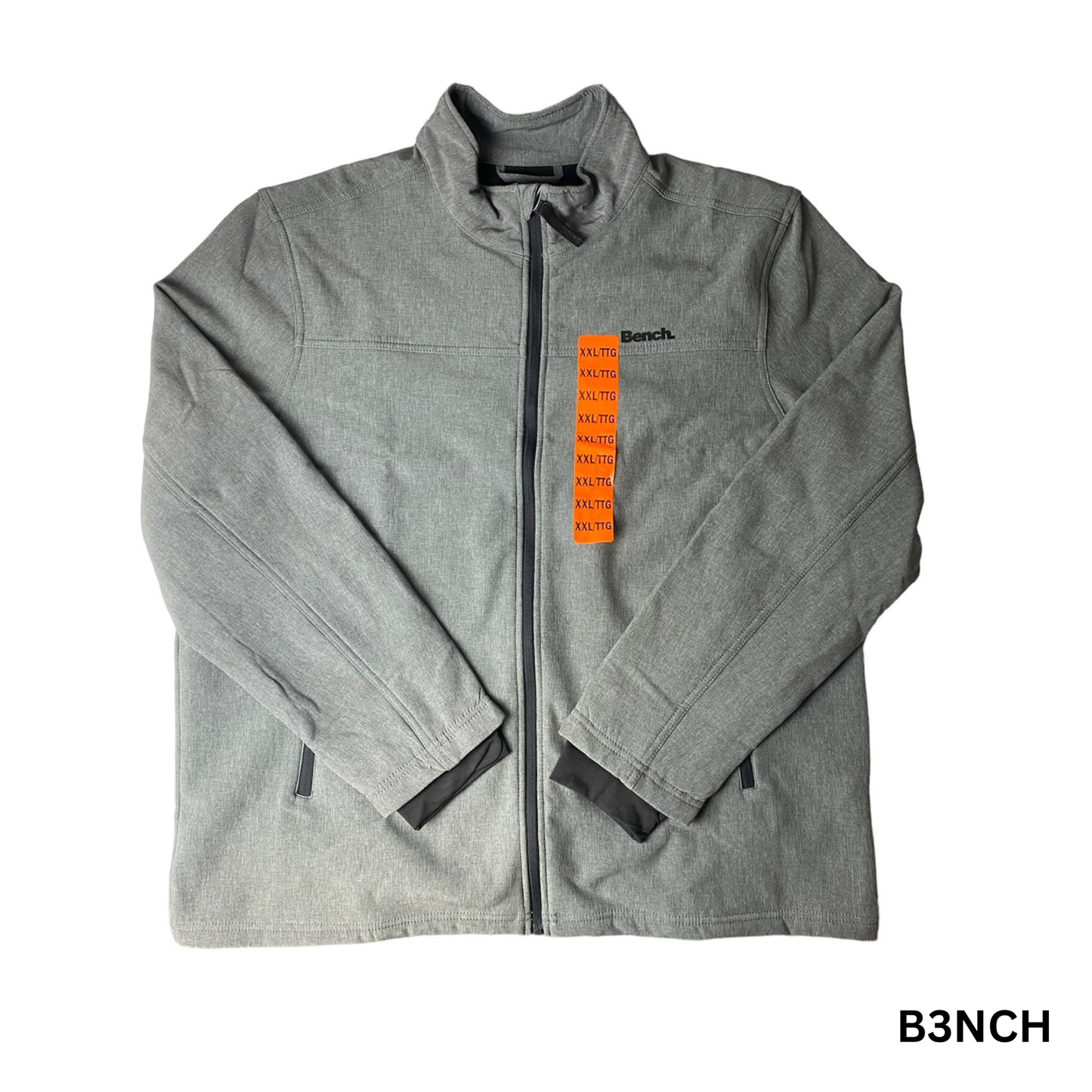 Men's Grey Full Zip Jacket - XXL