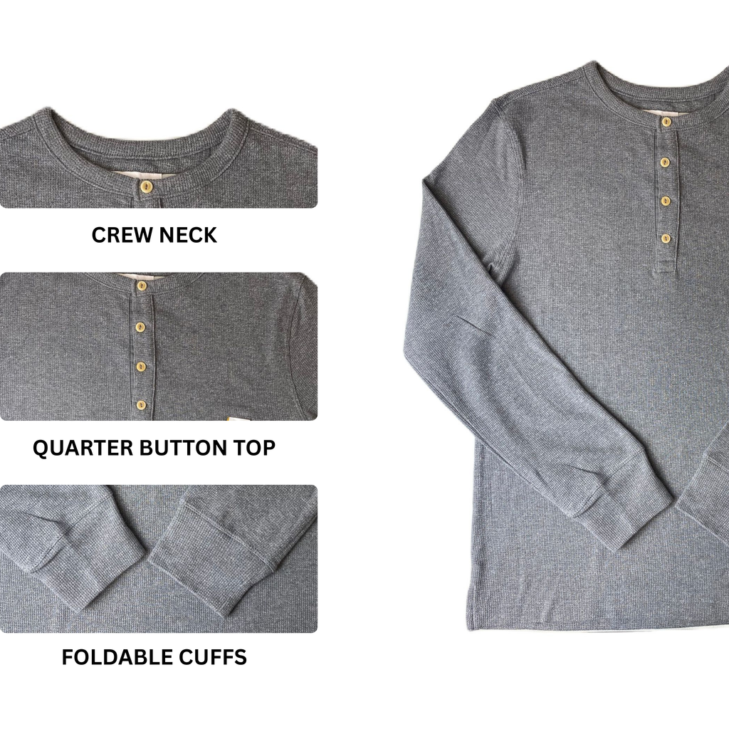 Top gris de manga larga - S