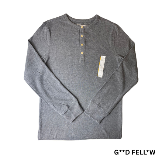Men's Grey Long Sleeve Top - S