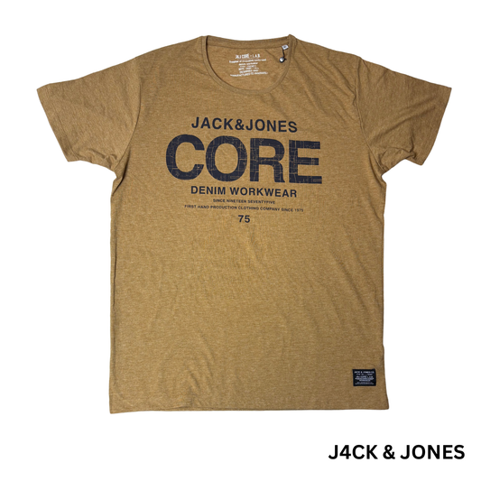 Men’s Short Sleeve Core T-Shirt – Size XL Golden Brown