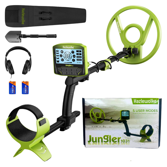 Waterproof Metal Detector for Adults with 10” Coil – 5 Professional Modes, Adjustable Length, Lightweight