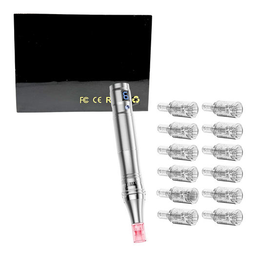 Twist Microneedling Pen – Adjustable 0–2.5mm, 6-Speed Cordless Derma Tool