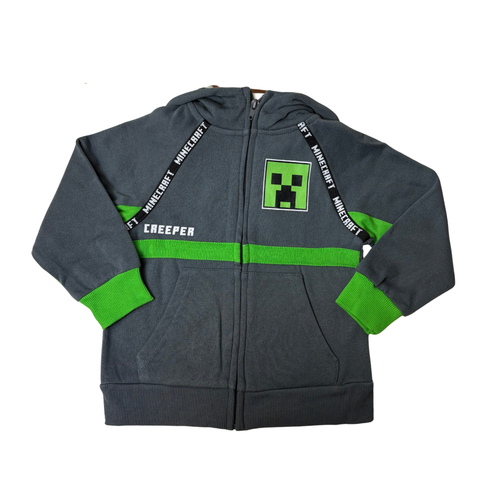 Boys’ Minecraft 2-Piece Set Green & Gray Jacket & T-Shirt Size 3