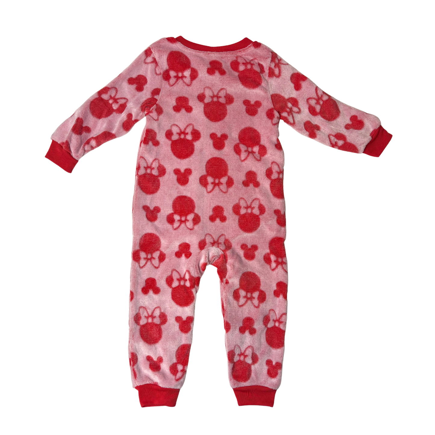 Girls’ Red & Pink Onesie Pajama Size 3T
