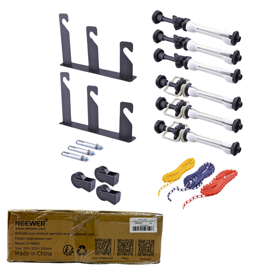 NEEWER 3 Roller Manual Wall Background Support System for Photo Studio