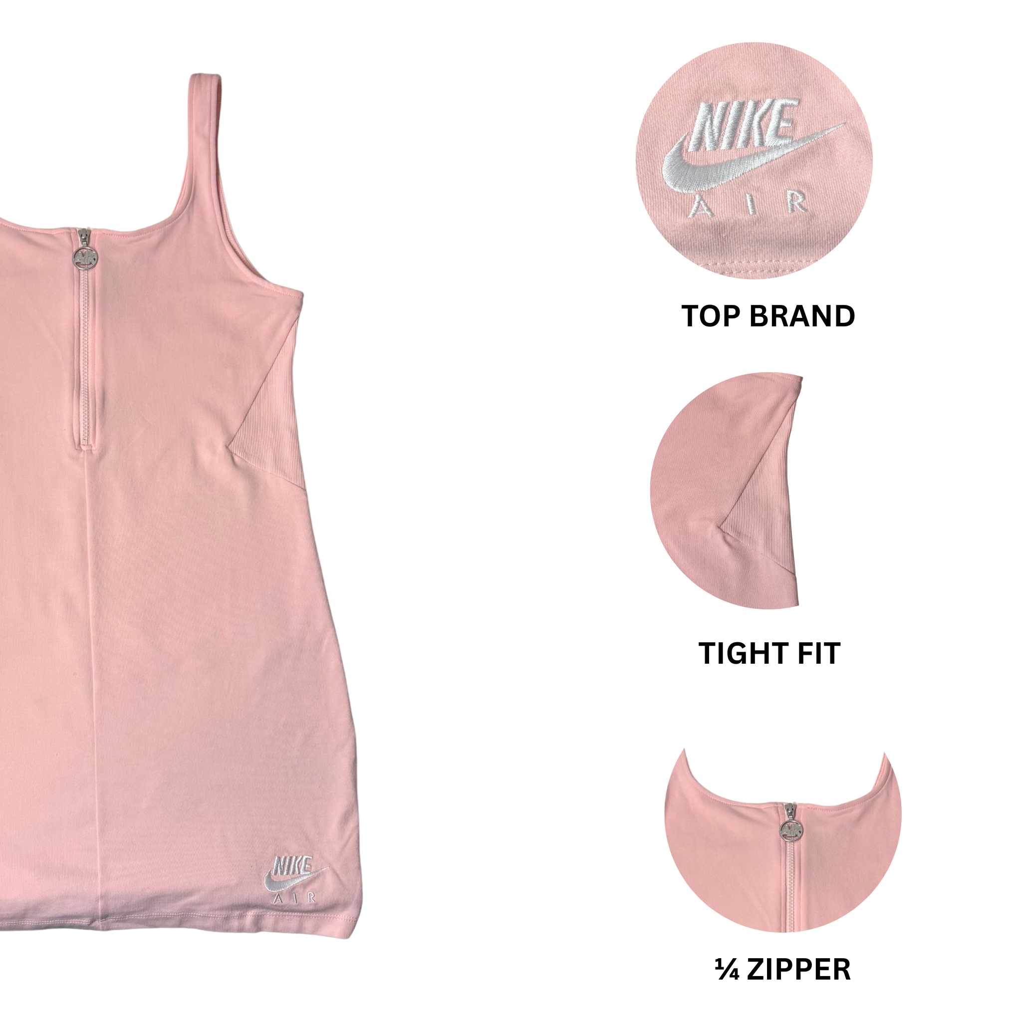 Women’s Pink Sport Casual Dress Tight Fit Size L