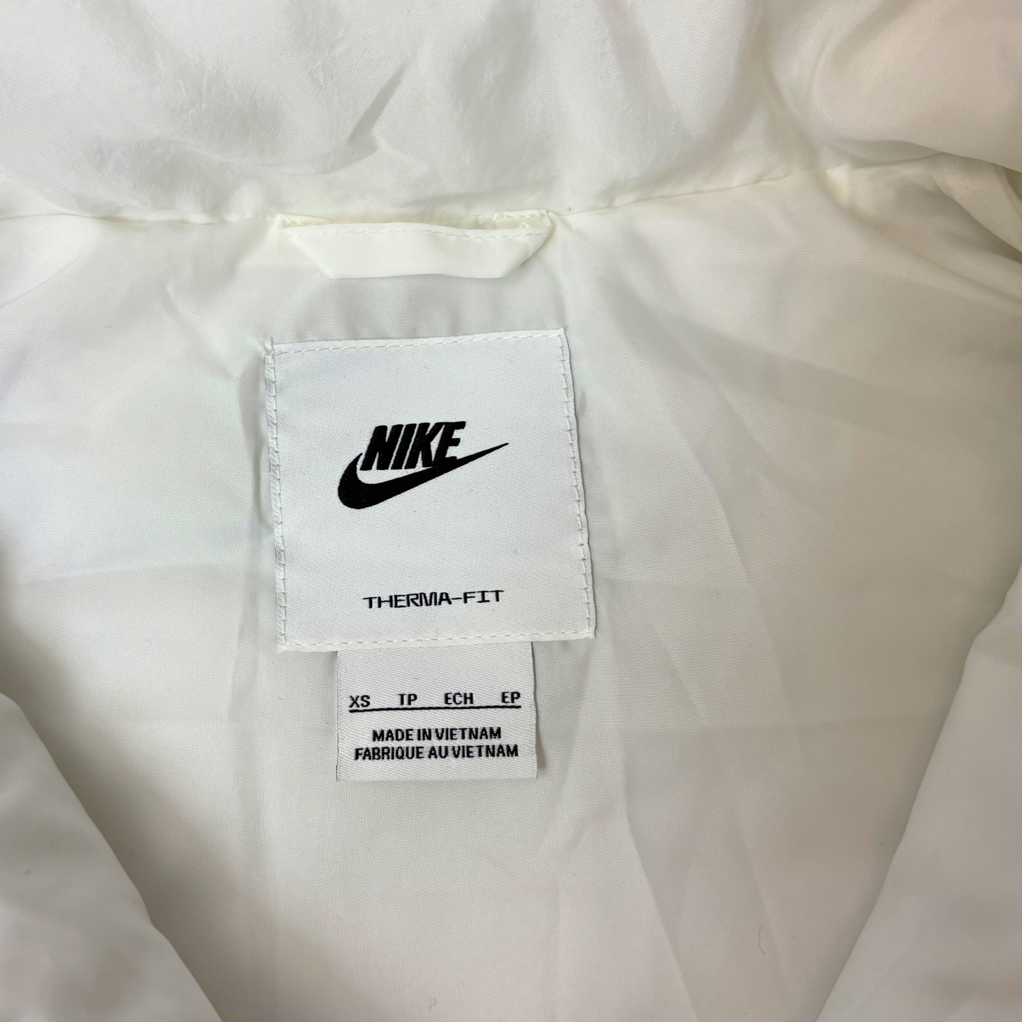 Women’s White Oversized Vest – Size XS – 100% Polyester