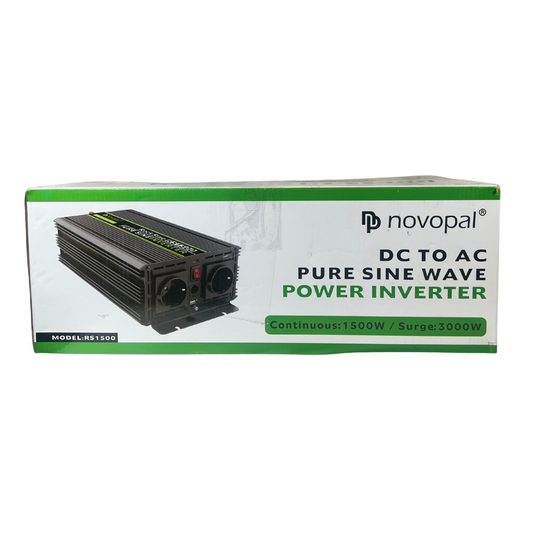 1500W Pure Sine Wave Power Inverter – 12V DC to 110V/120V with LCD & Remote