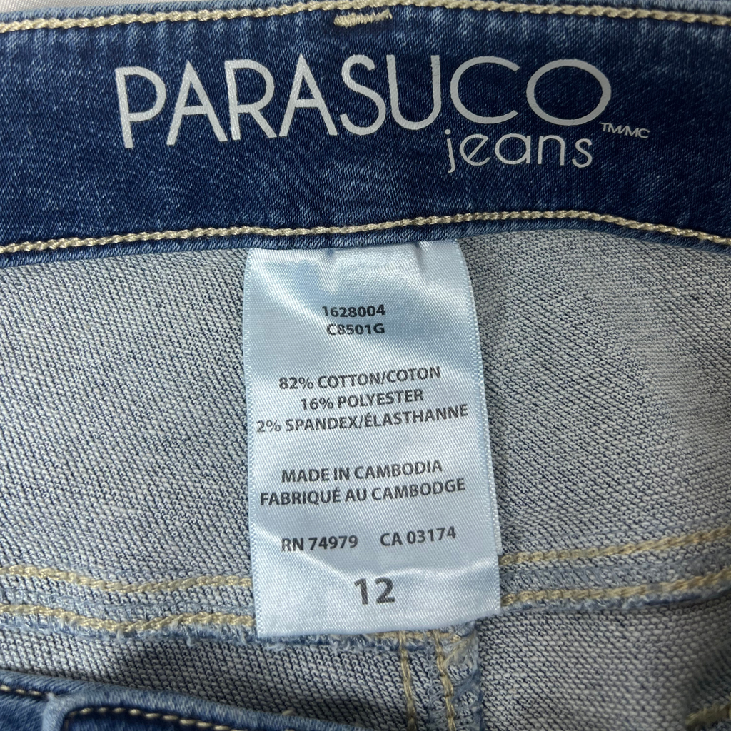 Women’s Mid-Rise Blue Jean Shorts – Size 12