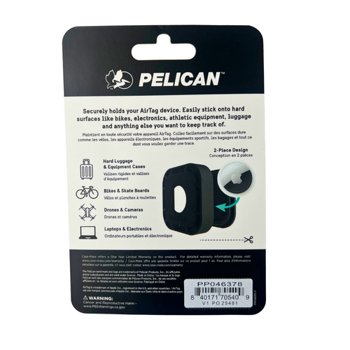 Adhesive AirTag Case with 3M Mount – Shockproof Hidden Holder for Travel, Car, Wallet & Gear