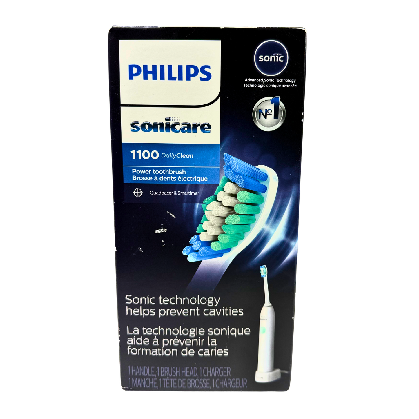Sonicare 1100 Rechargeable Electric Toothbrush White HX3411/04