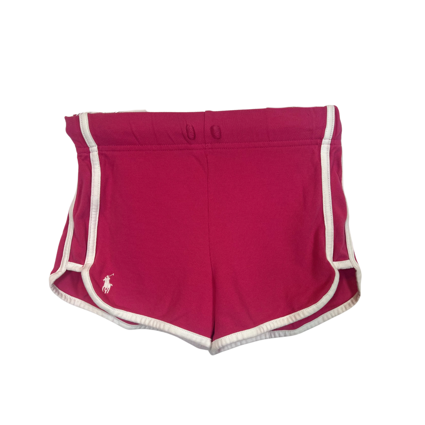 Polo RL Girls Pink Oxford Mesh Shorts - Size S (7)