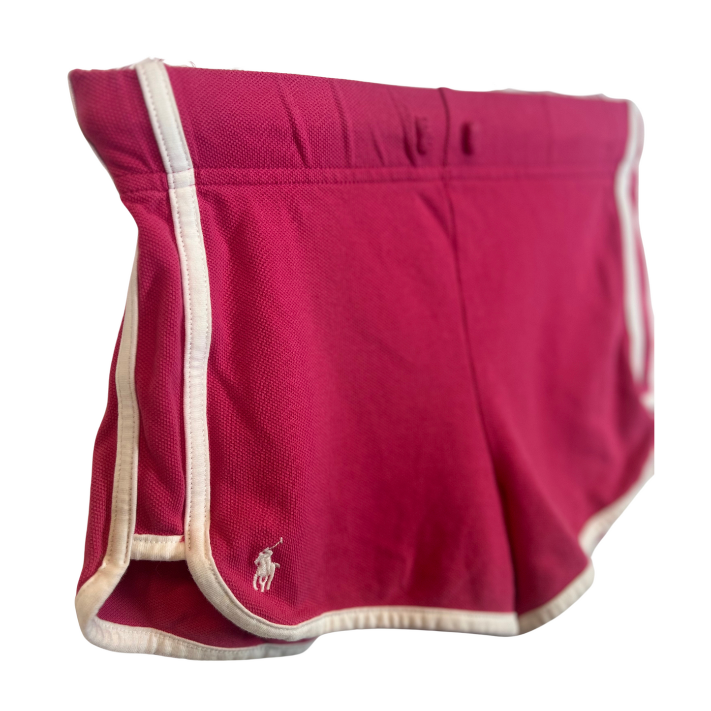 Polo RL Girls Pink Oxford Mesh Shorts - Size S (7)