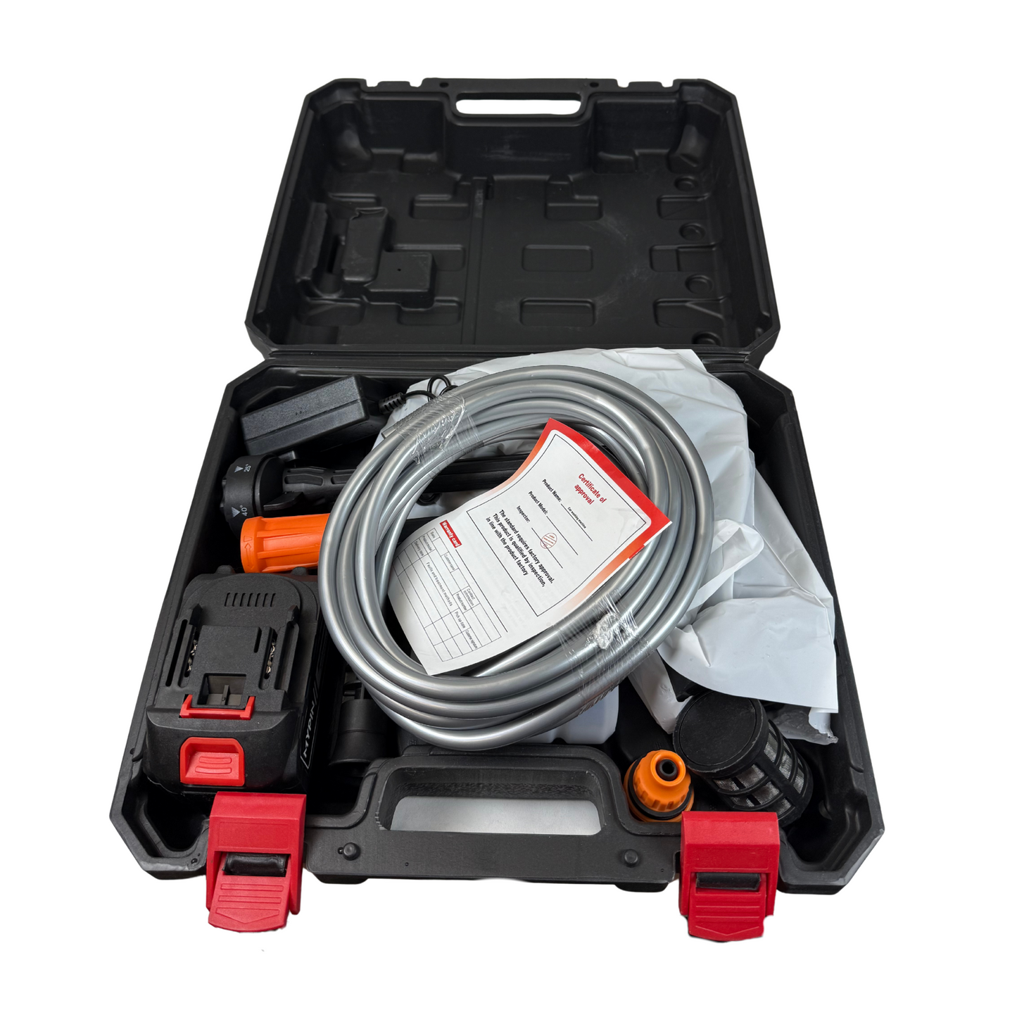 Cordless Portable Pressure Washer – 600 PSI, 3.0Ah Battery, 6-in-1 Nozzle