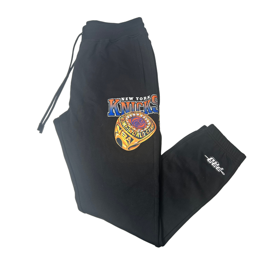 Men’s Black Champ-Style Joggers – Size L | Comfortable Athletic Fit