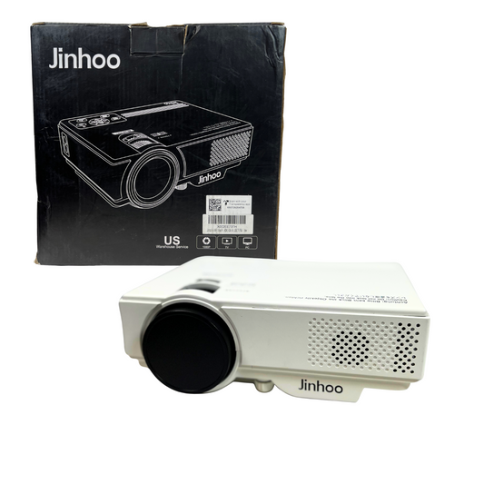 1080P Mini Projector with Two-Way Bluetooth, 50% Zoom & 80" Screen – Portable Home & Outdoor Cinema