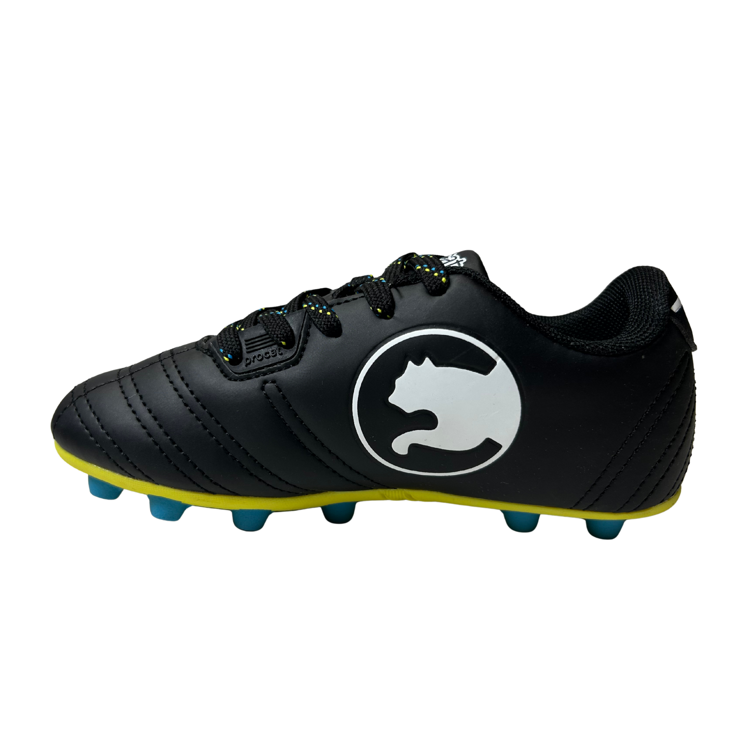 ProCat Pitch Soccer Cleats – Black/White – Size 11 – Kids