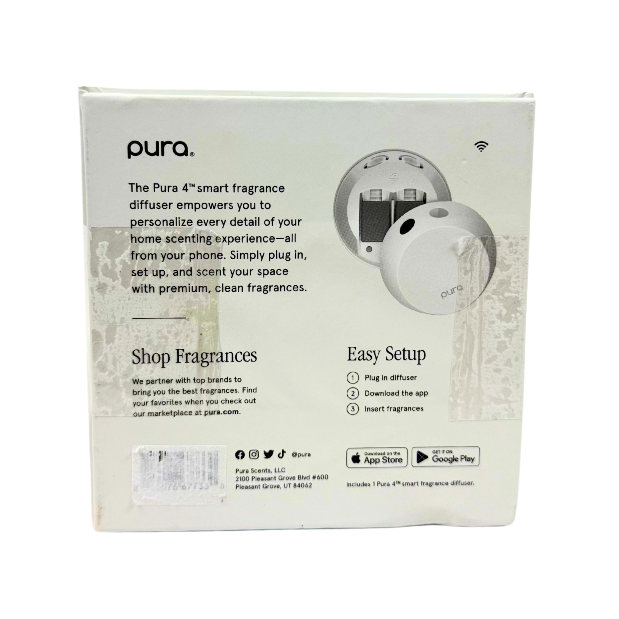 Smart Fragrance Diffuser with LED Light – Wi-Fi Connected Scent Device for Personalized Home Aroma