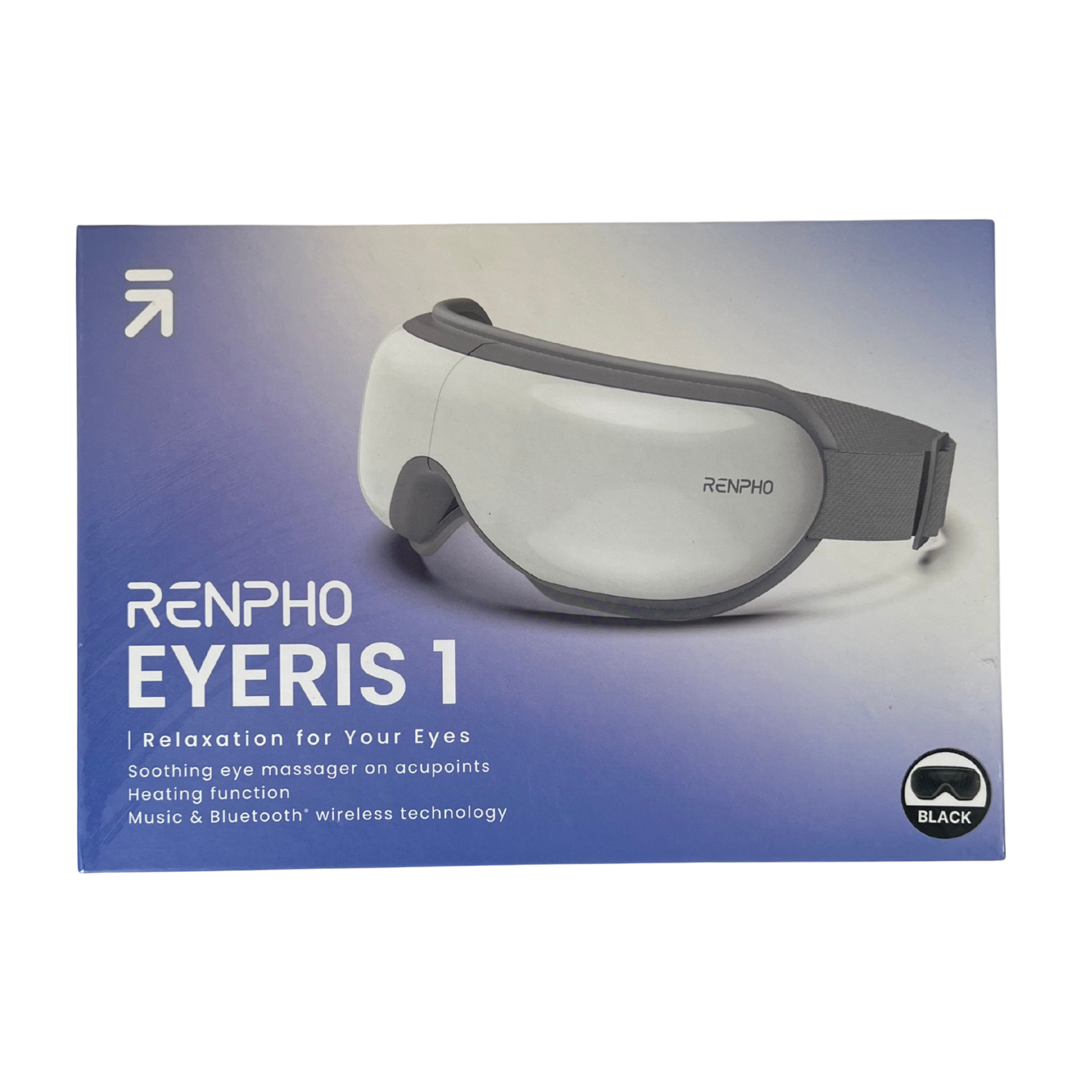 Rechargeable Eye Massager with Heat, Vibration & Bluetooth Music | Foldable Eye Mask for Relaxation, Eye Strain & Fatigue Relief