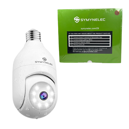 Dual-Band Light Bulb Security Camera – 2K WiFi Cam with Night Vision & Motion Detection