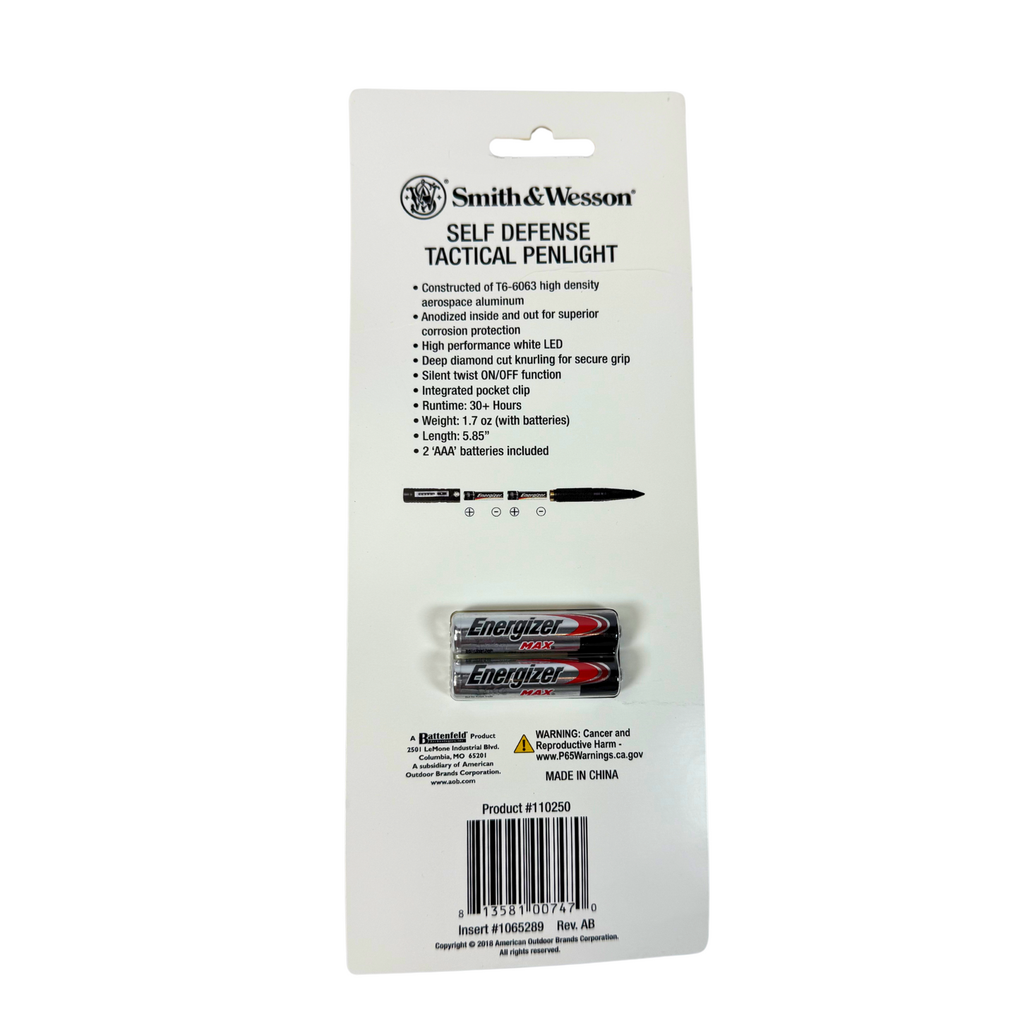 Tactical Penlight | LED Flashlight, Aluminum, EDC Survival Tool