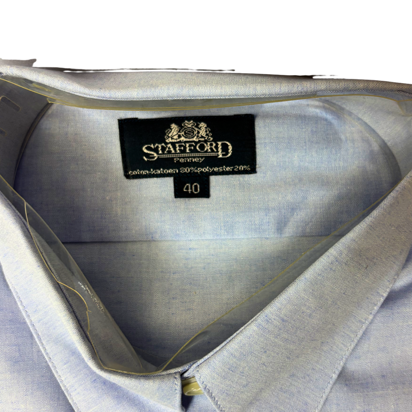 Men’s Light Blue Button-Down Dress Shirt – Size 40 (M)