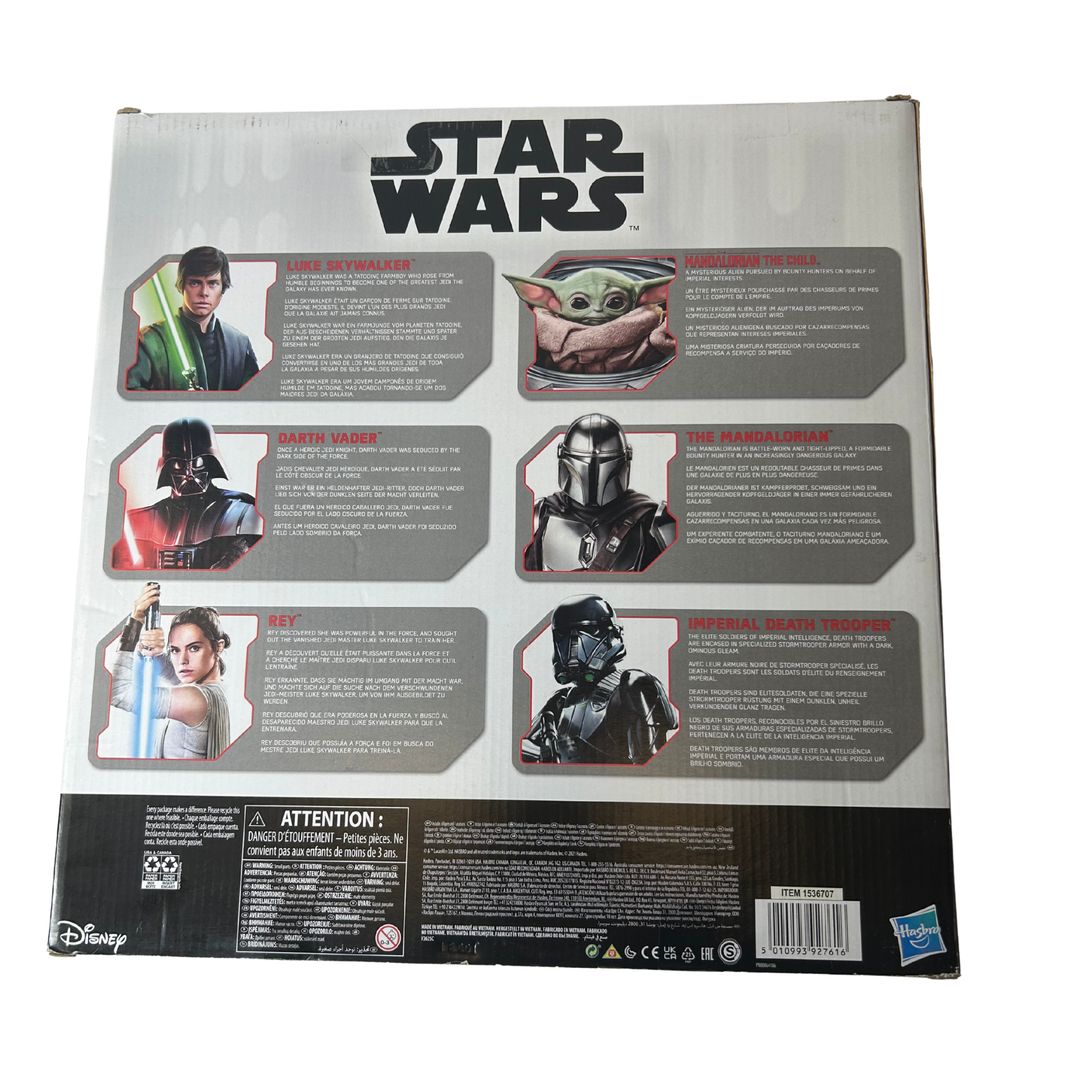 6-Piece 6-Inch Action Figure Set – Iconic Galactic Heroes & Villains for Kids 4+