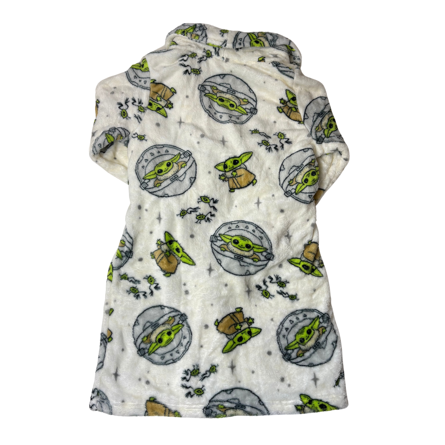 Star Wars Kids Yoda Print Robe 100% Polyester Size S (6/6X)